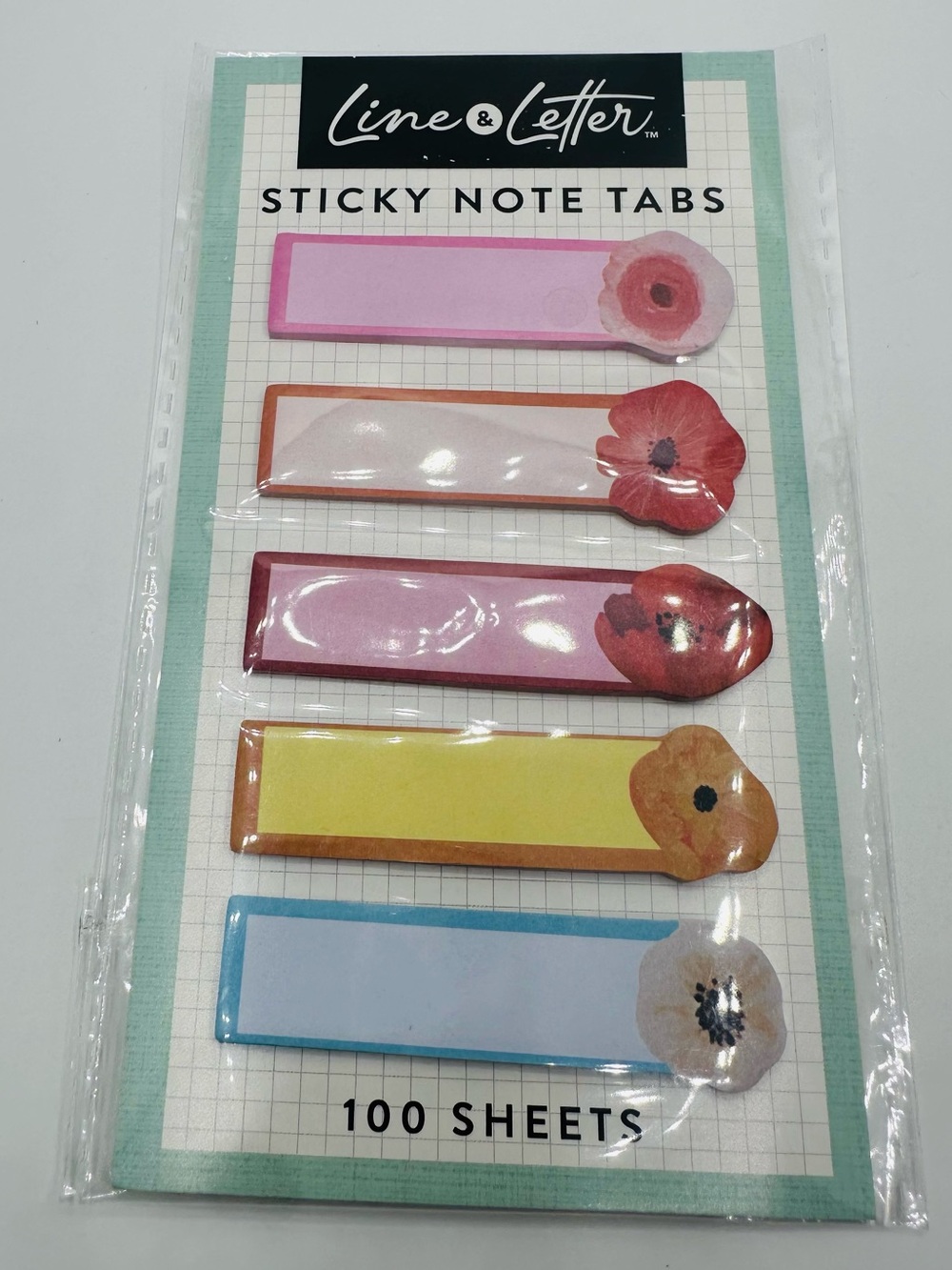 Floral Sticky Note Tabs